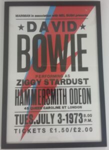 David Bowie concert poster